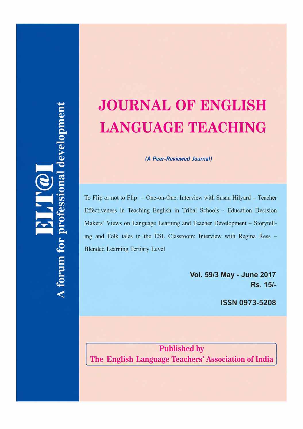 					View Vol. 59 No. 3 (2017): May - June
				