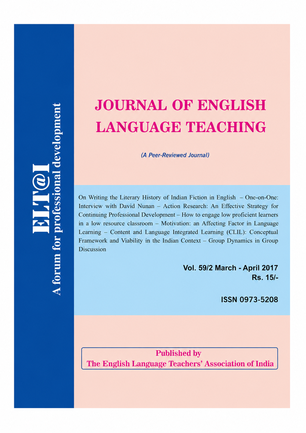 					View Vol. 59 No. 2 (2017): March - April
				